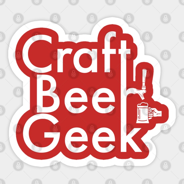 Craft Beer Geek T-Shirt for Craft Beer Lovers Sticker by DB Teez and More
